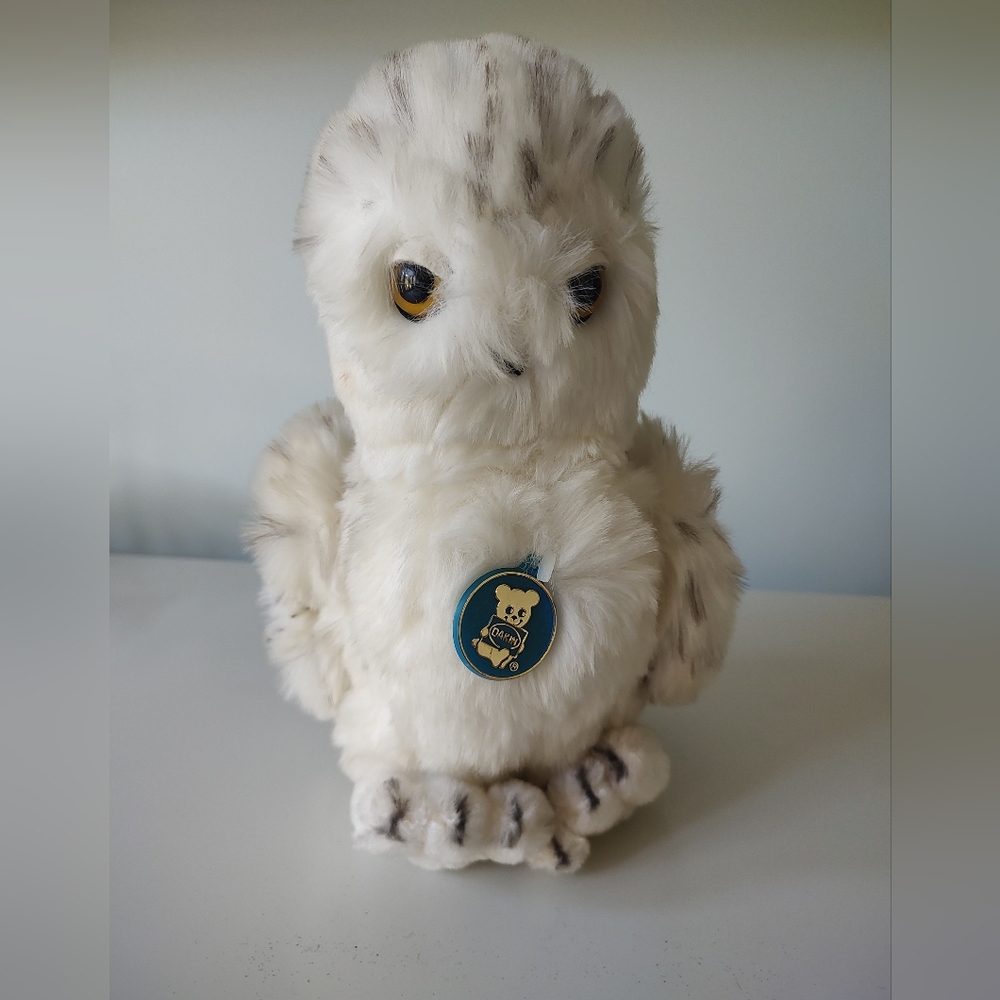 Vtg Dakin Snowy Owl Plush With Tags 1981